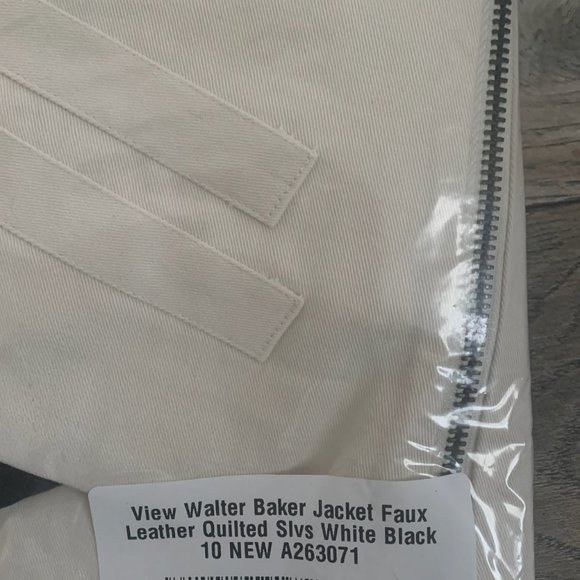 NWT VIEW WALTER BAKER QUILTED SLEEVE MOTO‎ JACKET 10 - Picture 10 of 11